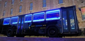 Challenger - Event & Social Corner - Party Express Bus Rentals in Tulsa, OK - Party Express Bus